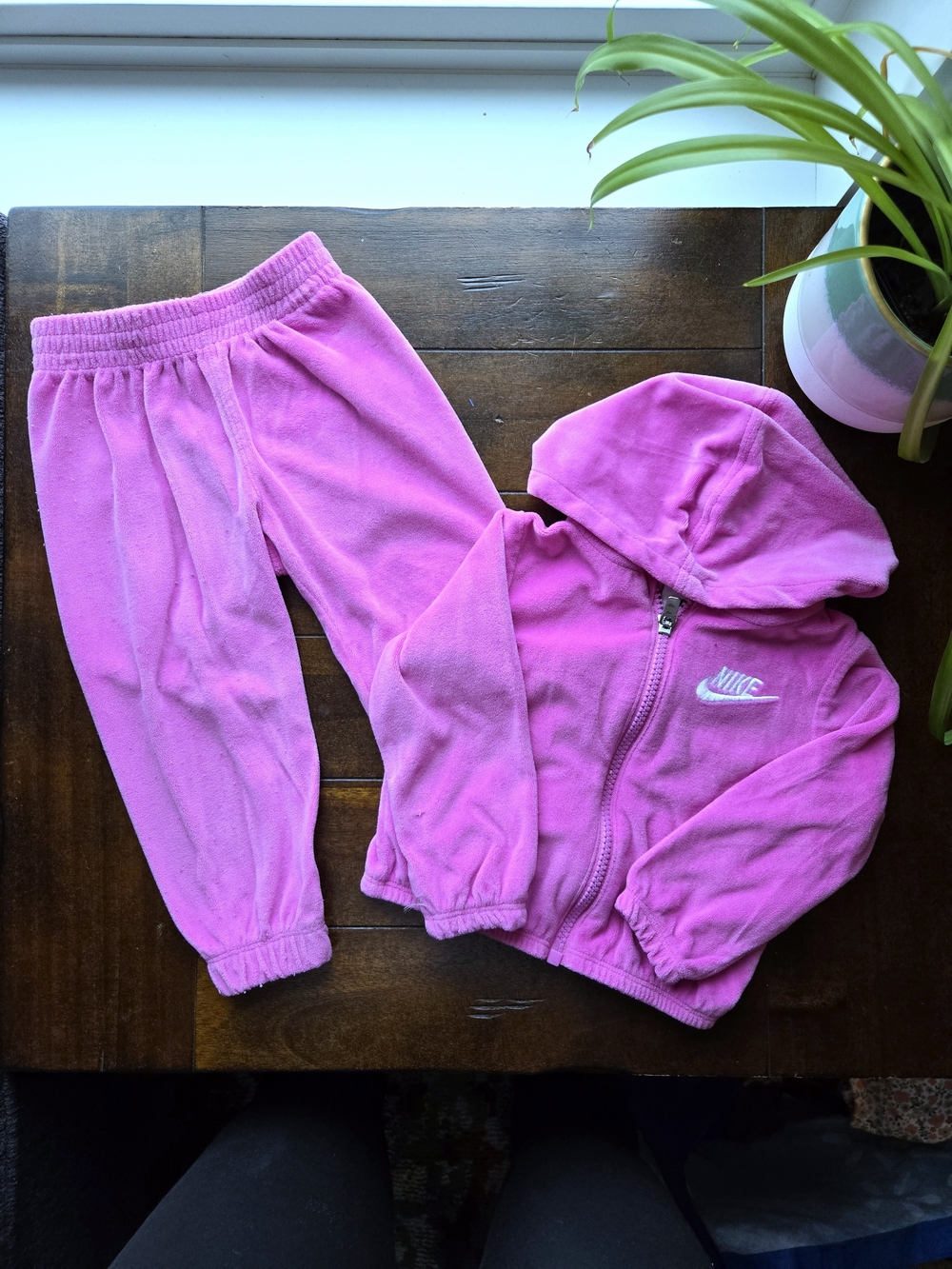 Nike Toddler Pink Fleece Hoodie & Joggers Set